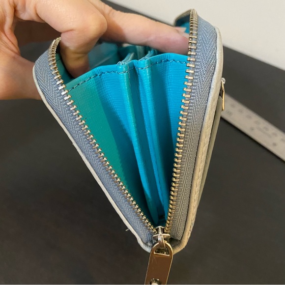 Fossil grey-blue leather wallet (phone wallet) - Picture 10 of 16